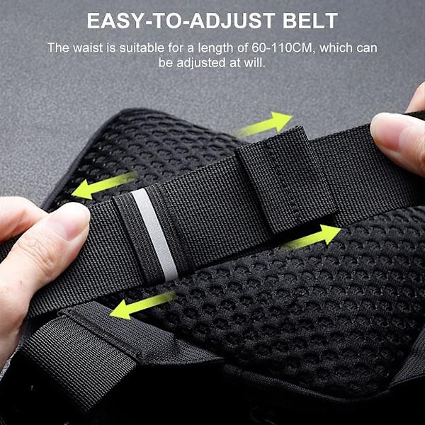 Sling-rintakeittolaukku, vedenpitävä olkalaukku, crossbody-reppulaukku miehille ja naisille ulkoiluun ja patikointiin (harmaa)