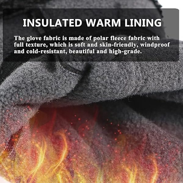 Polar fleece handsker, fortykkede og varme til cykelsport