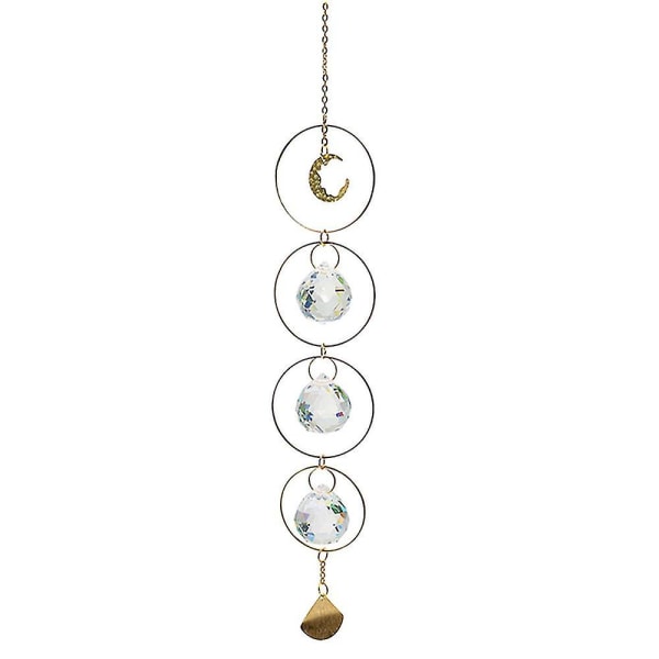 2pcs Crystal Prism Ball Pendant Hanging Rainbow Suncatcher Home Decor F