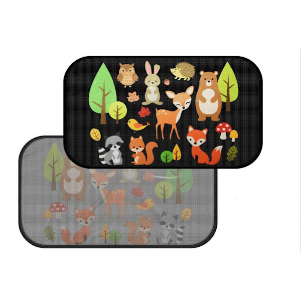 2-PACK 47X30cm Baby Bilsolskydd, Självhäftande Solskydd för Ki