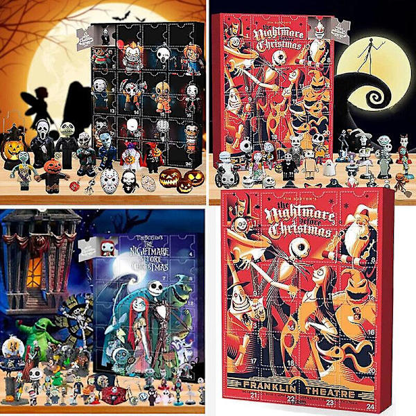 2022 Halloween Gaver 24 Dages Adventskalender Dukke Blind Udvalg Nedtælling Blind Box（B）