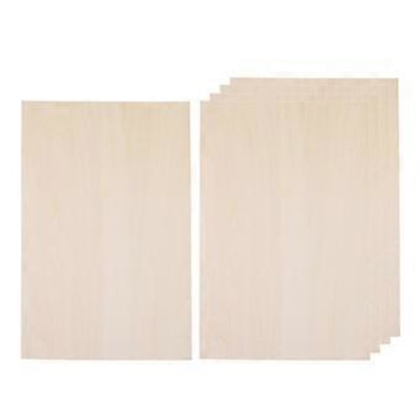 10 kpl Basswood-levyjä, puulevyjä, pienoismallien valmistukseen, viimeistelemätön puulevy lentokoneen mallin tekemiseen (100x50x2mm) 100x50x2mm