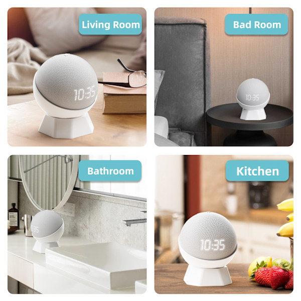 Passar till Amazon Echo Dot 5:e generation silikonstativ bas A