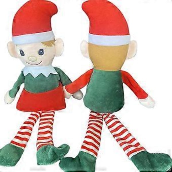 Jule Elf Dukke Plys Legetøj Elvere Ornament Juledekoration Festgave Green