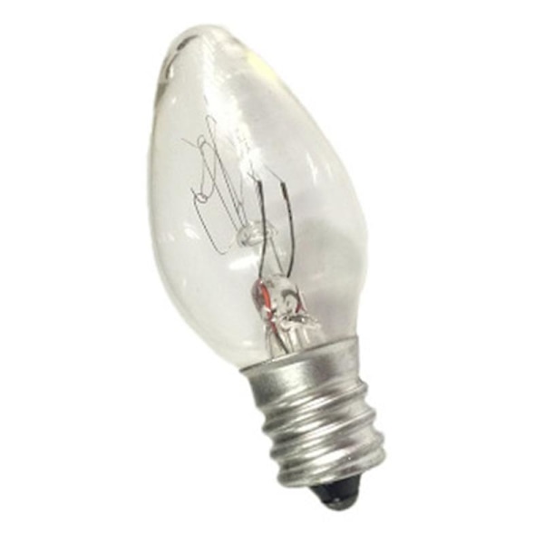 2 stk. U.S. Standard nattlys reservepærer, E12 (12 mm gjengediameter) 15w 220-240v AC