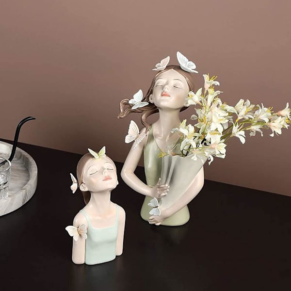 Resin Flickfiguriner Staty Flickfiguriner Hantverk Staty Skulptur