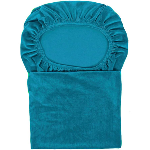 2 venyteistä venyvästä samettisohvanpäällinen joustavalla nauhalla, suuri sametti
