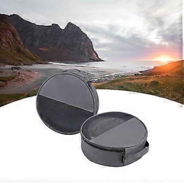Förvaringsväska för utomhusvandring, tallrikar, skålar, grillbestick, organiserare för picknick, camping, tallriksväska, bordsartiklar