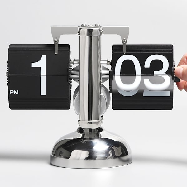 Enkel retro europeisk stil automatisk sidevending klokke liten-sc