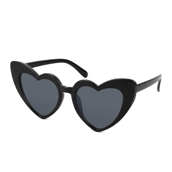 Vintage hjärtformade solglasögon Snygga kärlekshjärtaglasögon kvinnor（B）