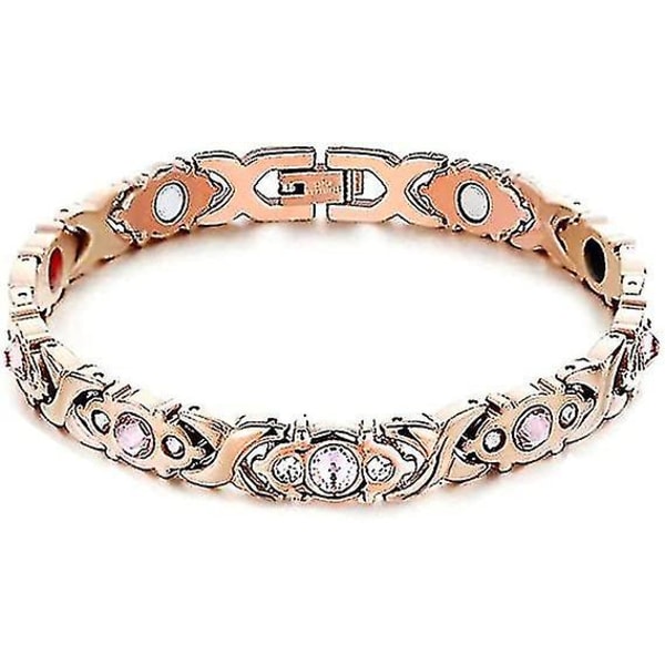 Magnetisk terapi Menopause Reliving Armbånd for kvinner Rose Gold