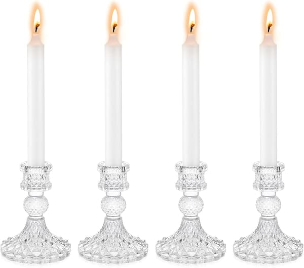 4 Glas Lysestager Dekorative Lysestager Lysestager