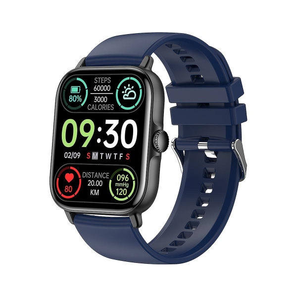 Gts3 Pro Smart Watch 1.81\" Trådløs lading Ai Voice Ip67 Vanntett Rektangel Mote Sports Smartwatch（Mørk blå）