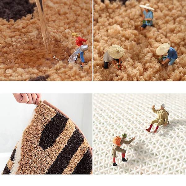 Flocking Animal Shaped Door Pad Bathroom Mat For Home Bathroom Door Slip Rug