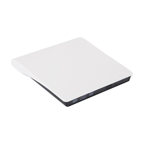 Neutral USB 3.0 Extern Mobil Optisk Enhet CD/DVD-brännare, Bärbar Extern Brännande Optisk Enhet, Vit