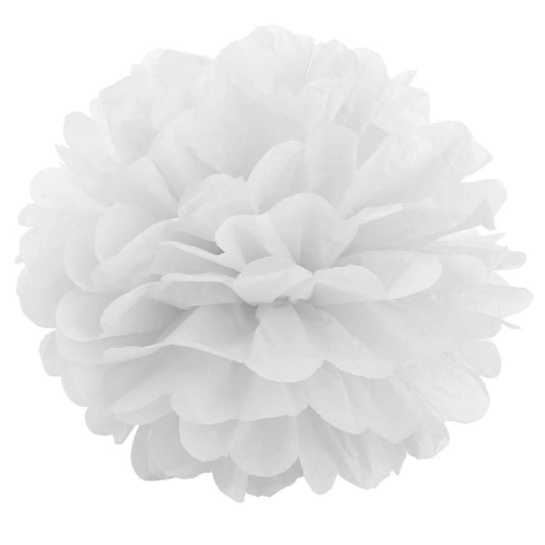 10 X 8 tum 20 cm, silkespapper Pom Poms Pompoms Dekorationer Tillbehör För Bröllop Födelsedag Baby Shower Nattvardsgång Examen