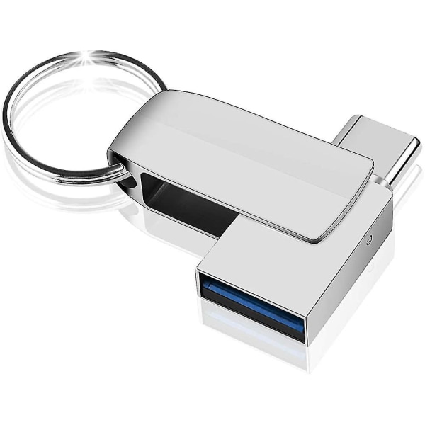 USB Stick 32gb, 2-i-1 USB C Stick (USB 3.0 + Typ C) Memory Stick Otg Memory