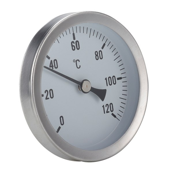 Termometer Rostfritt Stål Bimetall Termometer 0-120℃ 63mm Indus