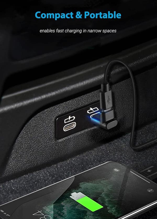 2 kappaletta USB-C -sovitinta, tyyppi C uros naaras, 90 astetta ylös ja alas