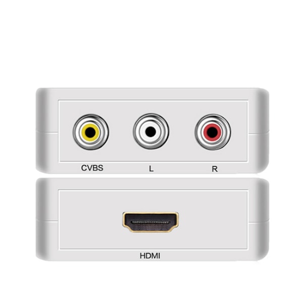 RCA til HDMI AV til HDMI Adapter 1080P HDMI RCA Adapter Audio Video