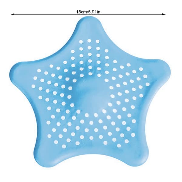 2 stjärnformade silikonköksgolvavlopp, 15 cm