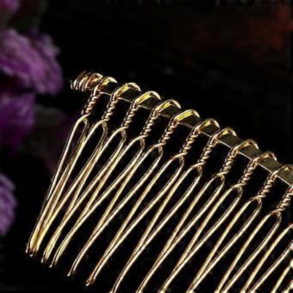 Häähuivi Sivukampa Metallinen Aihio Hiusklipsit Kätevät 20 Hammasta Morsiamen Hiusasusteet DIY Hiusklipsi Naisille Silver