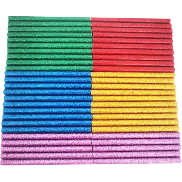 50 kpl 7 mm x 100 mm kuuma liimapuikkoja monivärisiä liimaa kuumaliimapistoolille