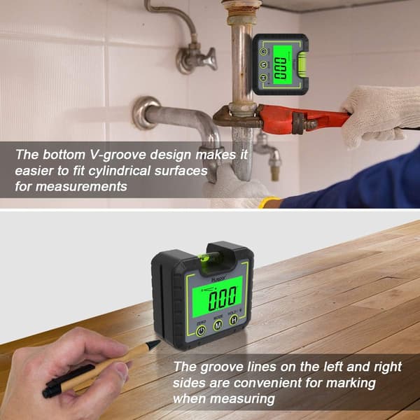 Vinkelmåler Digitalt Vatterpas Mini Vatterpas Vinkelmåler Base Mag