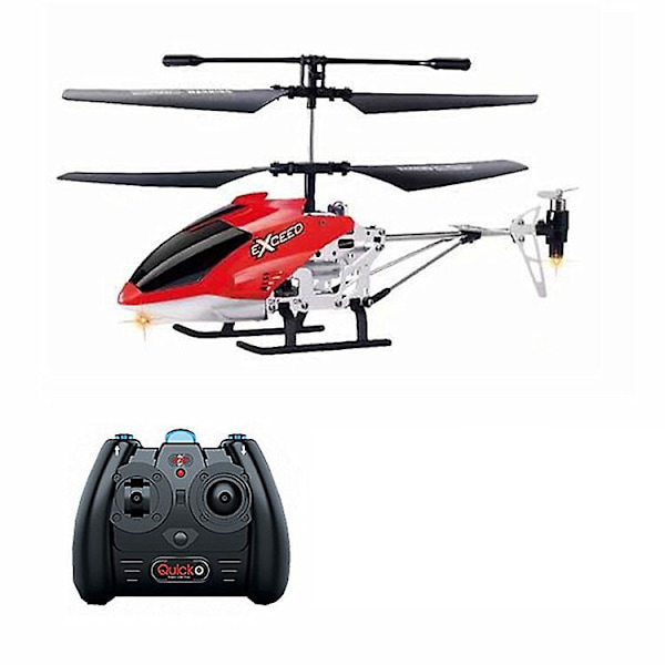 2.4g Oändlig Rc Helikopter - Fast Höjd - Legering - 3 Kanaler - Lämplig För Nybörjare - Röd