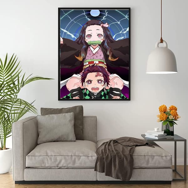 5D Demon Killer - Diamantmaleri DIY Avansert Diamantkunst Full