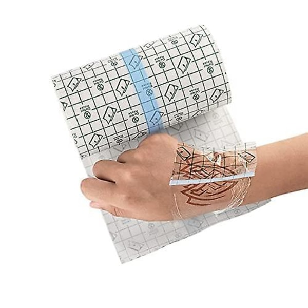 Tatuering Eftervård Vattentätt självhäftande bandage 2 M X 15 Cm, ​​Hudläkning Skyddsbandage Transparent Stretch