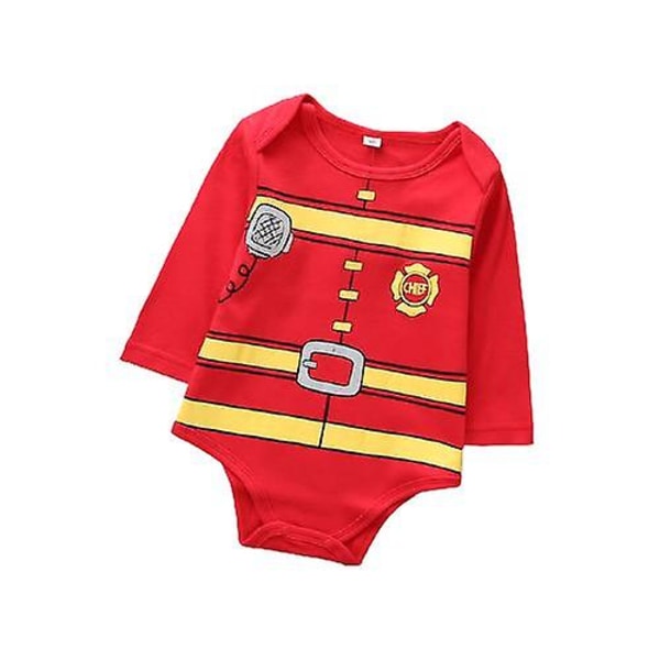 Chef tryckt nyfödd bebis jul kläder (80 cm)