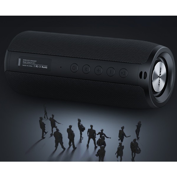 Bärbar Bluetooth-högtalare: Kraftfull stereo surround bashögtalare
