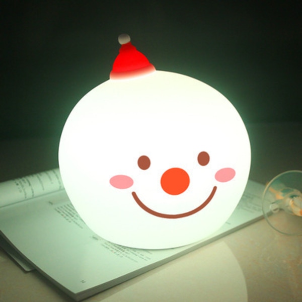 Led-lykta jul snögubbe nattlampa