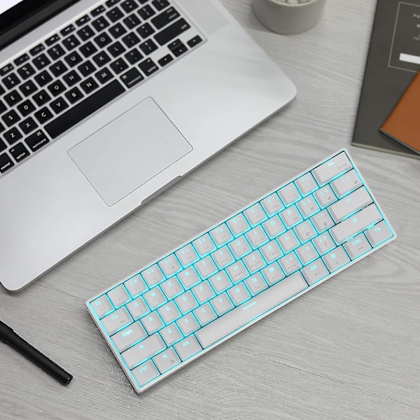 Rk Royal Kludge Rk61 Trådlöst 60% Mekaniskt Tangentbord, 61 Tangenter Bluetooth Mekaniskt Tangentbord, Kompakt SpelTangentbord Med Programmerbar Programvara (hot-