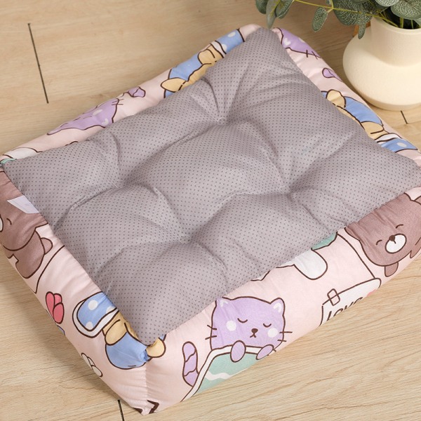 Rektangulær kjæledyrseng, myk hund sofa seng, L, 60x75cm