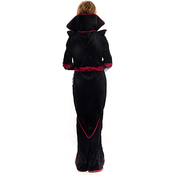 Kvinners kongelige vampyrkjole Deluxe Set Victoria Gothic Halloween