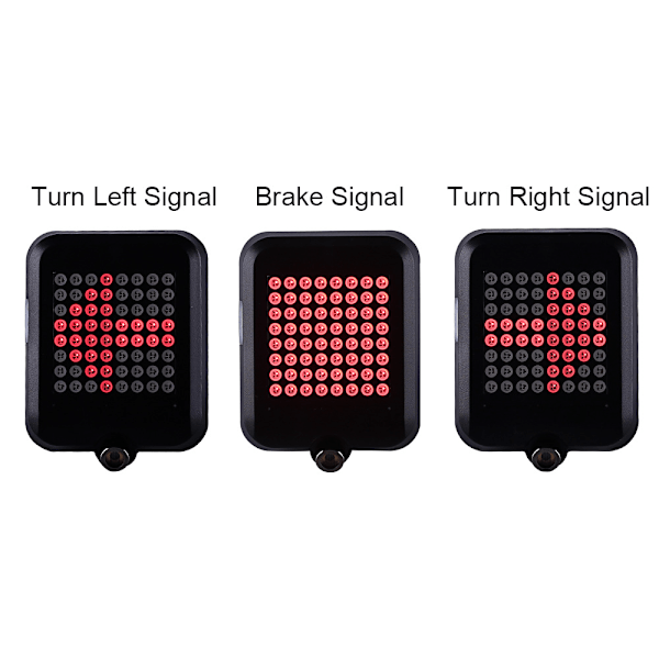 Sykkellykt intelligent sensing styring brems laser baklys U