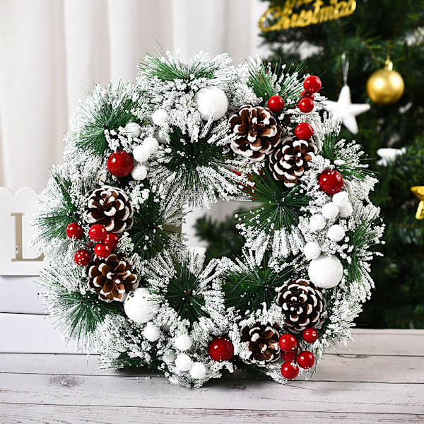 Julkrans, julstjärna, adventskrans, dörrkrans, Chr