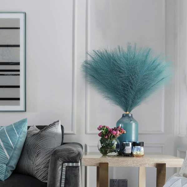 20 stk. blå tørrede blomster, tørrede blomster, tørret blomsterbuket