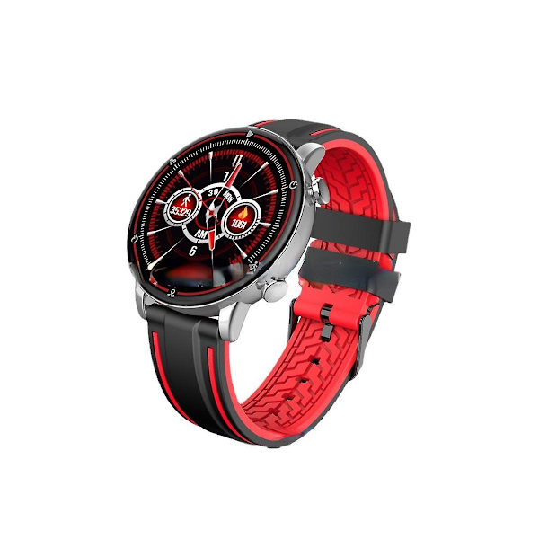 R9 Smart Watch Ip68 Hjertefrekvens Blodtrykk Søvntest Rød