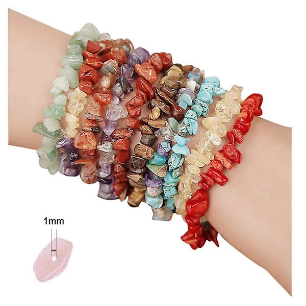 Diy Krystal Smykkefremstillingssæt Med 15 Gitre Krystal Ædelstensperler Ørekroge Elastisk Tråd Tang Tilbehør Armbånd