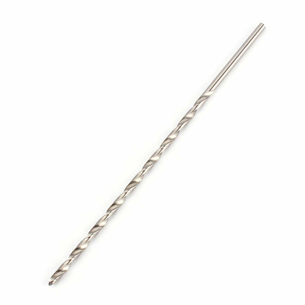 Extra lång borr 75 mm rak spiralborr HSS cylindrisk skaft