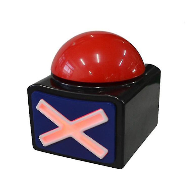 Buzzer med lyd og LED-belysning - Festlig sjov for hele familien - Perfekt til spilaftener, quizshows og fester