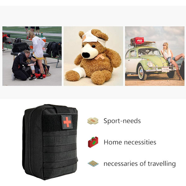 Taktisk Militær Førstehjælpskasse Taske Molle Pose Medicinsk Pose Æske