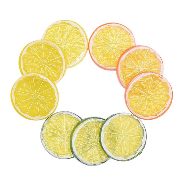 30pcs Simulation Lemon Slices Simulation Fruit Slices Artificial Lemon Slice Fake Lemons Slice For Party Kitchen Wedding Decoration