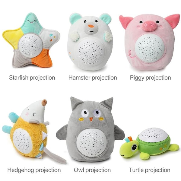 Plyschleksak för barn Söt stoppad Sleep Led Night Light (sköldpadda)