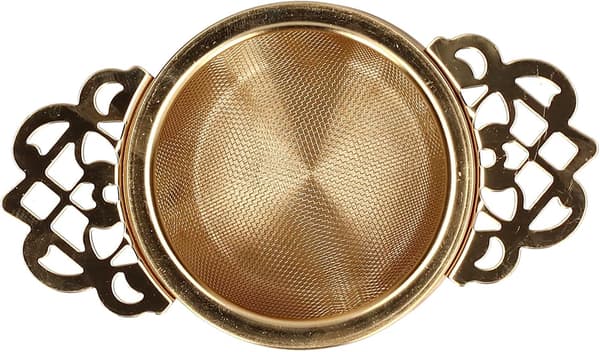 Te-filter, rustfrit stål te-filter med drypfri skål og B