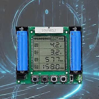 Digital 18650 Batterikapacitetstester, Højpræcisions PCB Ah Belastningsmodul til Strømanalyse