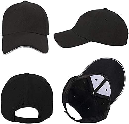 Blå LED Baseball Cap, Opplyst Blinkende LED Lys Opp Cap Men